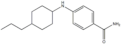 4-[(4-propylcyclohexyl)amino]benzamide Struktur