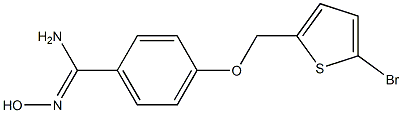 4-[(5-bromothien-2-yl)methoxy]-N'-hydroxybenzenecarboximidamide Struktur