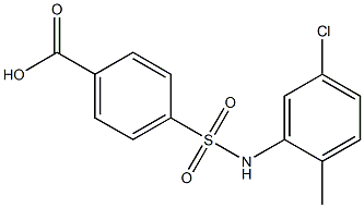 4-[(5-chloro-2-methylphenyl)sulfamoyl]benzoic acid Struktur