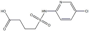 4-[(5-chloropyridin-2-yl)sulfamoyl]butanoic acid Struktur