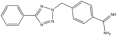 4-[(5-phenyl-2H-1,2,3,4-tetrazol-2-yl)methyl]benzene-1-carboximidamide Struktur