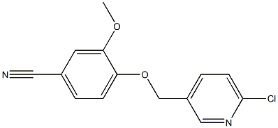 4-[(6-chloropyridin-3-yl)methoxy]-3-methoxybenzonitrile Struktur