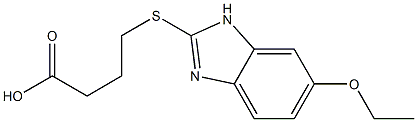 4-[(6-ethoxy-1H-1,3-benzodiazol-2-yl)sulfanyl]butanoic acid Struktur