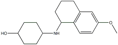 4-[(6-methoxy-1,2,3,4-tetrahydronaphthalen-1-yl)amino]cyclohexan-1-ol Struktur