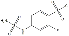 4-[(aminosulfonyl)amino]-2-fluorobenzenesulfonyl chloride Struktur