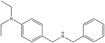 4-[(benzylamino)methyl]-N,N-diethylaniline Struktur