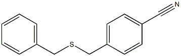 4-[(benzylsulfanyl)methyl]benzonitrile Struktur