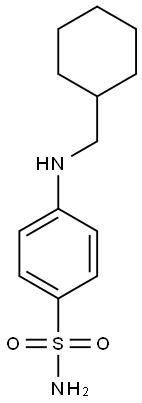 4-[(cyclohexylmethyl)amino]benzene-1-sulfonamide Struktur