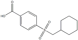 4-[(cyclohexylmethyl)sulfonyl]benzoic acid Struktur