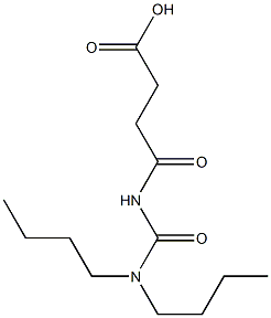 4-[(dibutylcarbamoyl)amino]-4-oxobutanoic acid Struktur