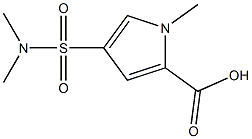 4-[(dimethylamino)sulfonyl]-1-methyl-1H-pyrrole-2-carboxylic acid Struktur