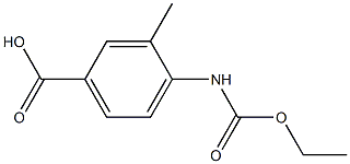 4-[(ethoxycarbonyl)amino]-3-methylbenzoic acid Struktur