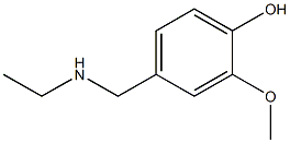 4-[(ethylamino)methyl]-2-methoxyphenol Struktur