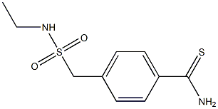 4-[(ethylsulfamoyl)methyl]benzene-1-carbothioamide Struktur