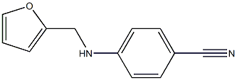 4-[(furan-2-ylmethyl)amino]benzonitrile Struktur