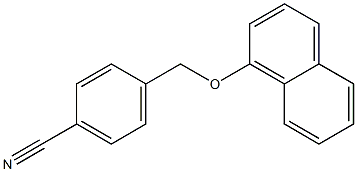 4-[(naphthalen-1-yloxy)methyl]benzonitrile Struktur