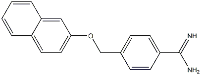 4-[(naphthalen-2-yloxy)methyl]benzene-1-carboximidamide Struktur