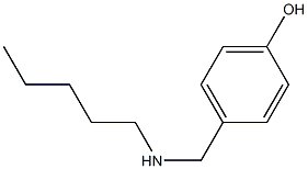 4-[(pentylamino)methyl]phenol Struktur