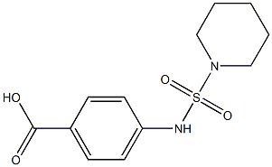 4-[(piperidine-1-sulfonyl)amino]benzoic acid Struktur