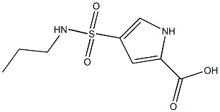 4-[(propylamino)sulfonyl]-1H-pyrrole-2-carboxylic acid Struktur