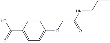 4-[(propylcarbamoyl)methoxy]benzoic acid Struktur