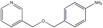 4-[(pyridin-3-ylmethoxy)methyl]aniline Struktur