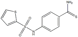 4-[(thien-2-ylsulfonyl)amino]benzenecarbothioamide Struktur