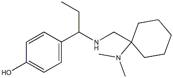 4-[1-({[1-(dimethylamino)cyclohexyl]methyl}amino)propyl]phenol Struktur