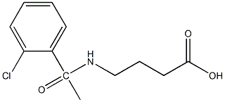 4-[1-(2-chlorophenyl)acetamido]butanoic acid Struktur