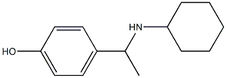 4-[1-(cyclohexylamino)ethyl]phenol Struktur