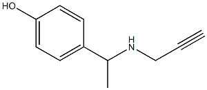 4-[1-(prop-2-yn-1-ylamino)ethyl]phenol Struktur