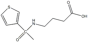 4-[1-(thiophen-3-yl)acetamido]butanoic acid Struktur