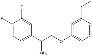 4-[1-amino-2-(3-ethylphenoxy)ethyl]-1,2-difluorobenzene Struktur