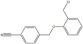 4-[2-(chloromethyl)phenoxymethyl]benzonitrile Struktur