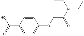 4-[2-(diethylamino)-2-oxoethoxy]benzoic acid Struktur