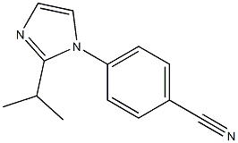 4-[2-(propan-2-yl)-1H-imidazol-1-yl]benzonitrile Struktur