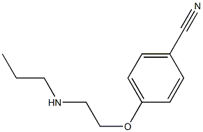 4-[2-(propylamino)ethoxy]benzonitrile Struktur