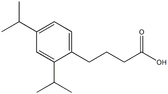 4-[2,4-bis(propan-2-yl)phenyl]butanoic acid Struktur