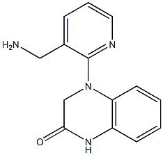 4-[3-(aminomethyl)pyridin-2-yl]-1,2,3,4-tetrahydroquinoxalin-2-one Struktur