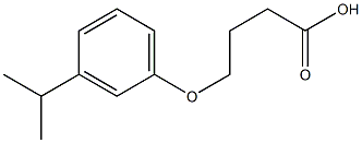 4-[3-(propan-2-yl)phenoxy]butanoic acid Struktur