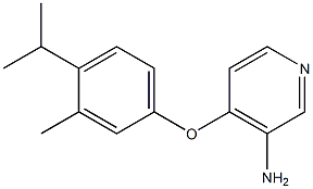 4-[3-methyl-4-(propan-2-yl)phenoxy]pyridin-3-amine Struktur