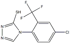 4-[4-chloro-2-(trifluoromethyl)phenyl]-4H-1,2,4-triazole-3-thiol Struktur