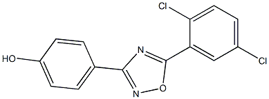 4-[5-(2,5-dichlorophenyl)-1,2,4-oxadiazol-3-yl]phenol Struktur