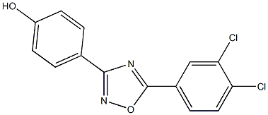 4-[5-(3,4-dichlorophenyl)-1,2,4-oxadiazol-3-yl]phenol Struktur