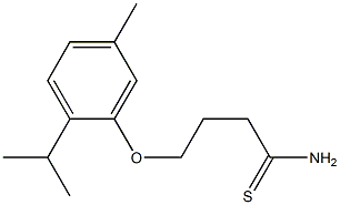 4-[5-methyl-2-(propan-2-yl)phenoxy]butanethioamide Struktur