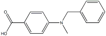 4-[benzyl(methyl)amino]benzoic acid Struktur