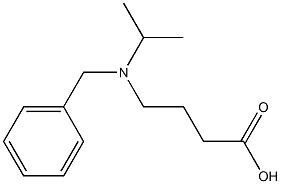 4-[benzyl(propan-2-yl)amino]butanoic acid Struktur