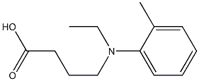 4-[ethyl(2-methylphenyl)amino]butanoic acid Struktur