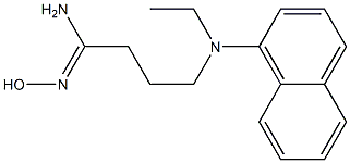 4-[ethyl(naphthalen-1-yl)amino]-N'-hydroxybutanimidamide Struktur