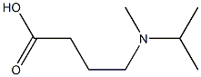 4-[methyl(propan-2-yl)amino]butanoic acid Struktur